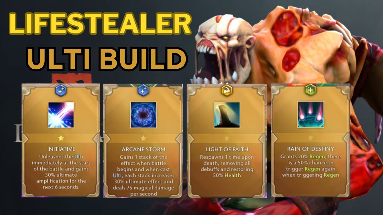 LifeStealer ULTI Build is very strong! Dota2 Auto Gladiators