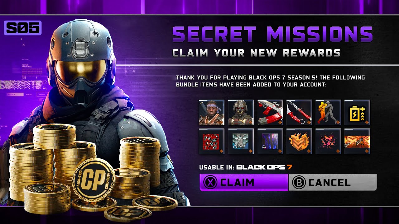 Заберите СЕКРЕТНЫЕ награды 5-го сезона Black Ops 7 СКОРЕЕ&hellip; (бесплатные наборы, камуфляжи и скины)