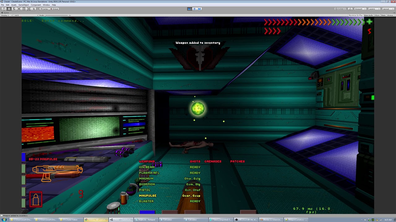 Citadel Fan Remake: Weapons Testing