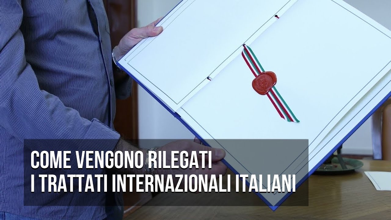 Come vengono rilegati i trattati internazionali italiani