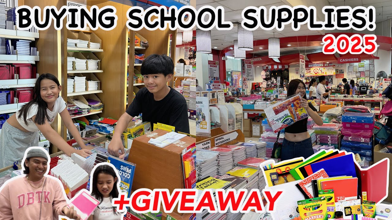 Buying CHLOE & APANG School Supplies 2025 (+ GIVEAWAY!!)