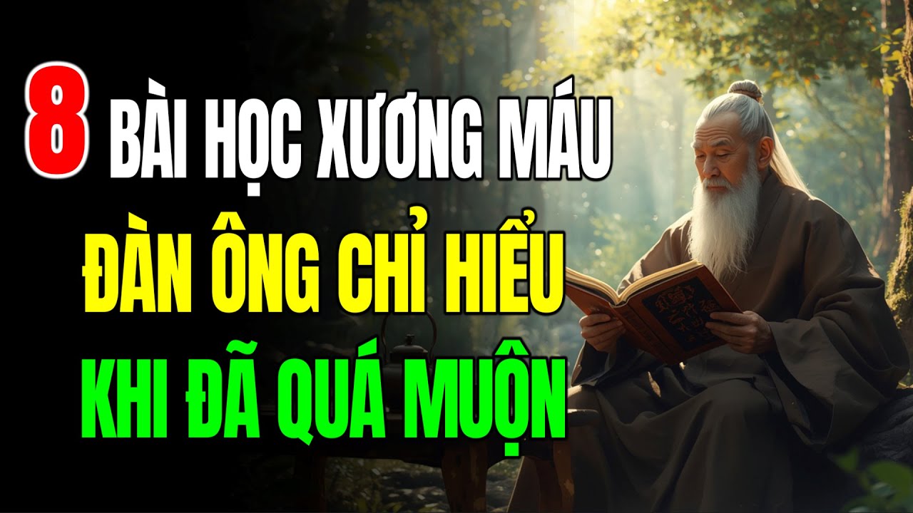 🔴 8 BÀI HỌC XƯƠNG MÁU ĐÀN ÔNG CHỈ HIỂU KHI ĐÃ QUÁ MUỘN | Tâm học Cổ nhân