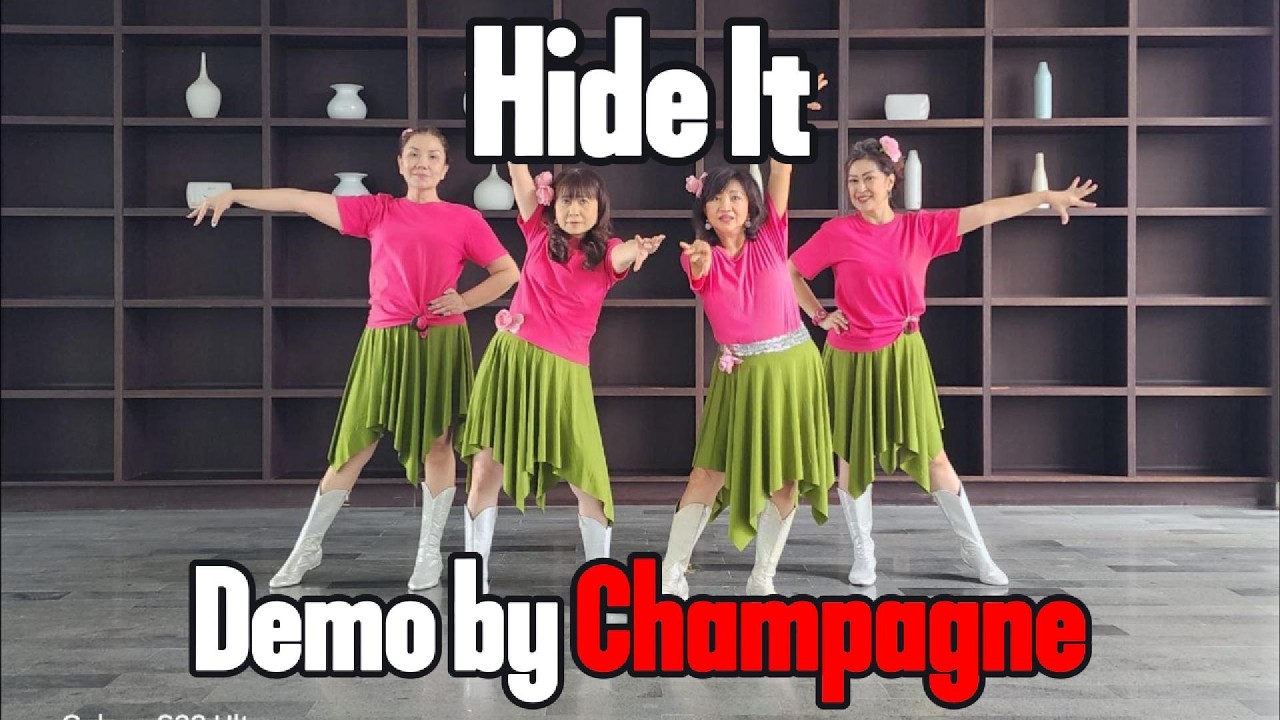 Hide It Line Dance - Demo by Champagne