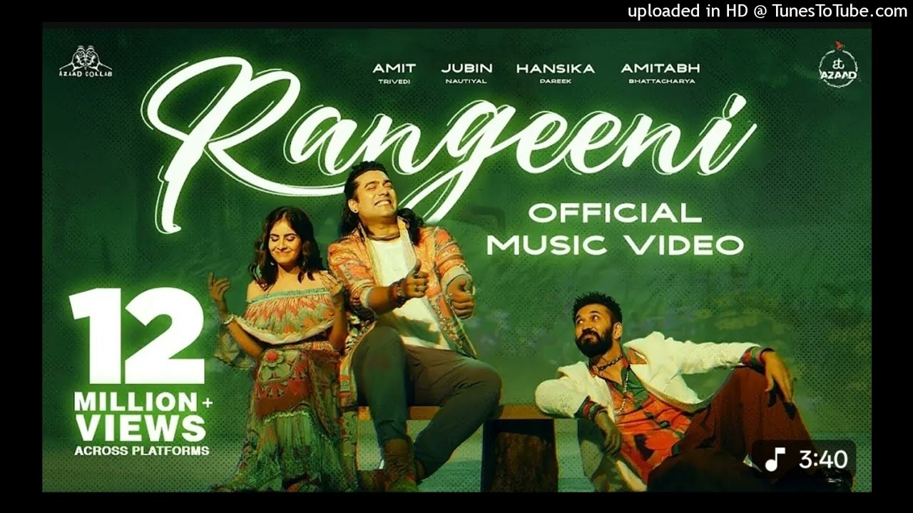 RANGEENI - Music Video | Amit Trivedi x Jubin Nautiyal x Hansika Pareek x Amitabh Bhattacharya