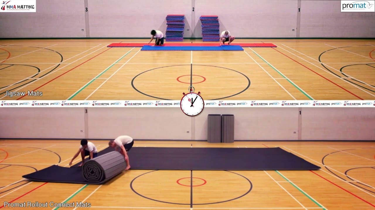 Roll out mat connect video