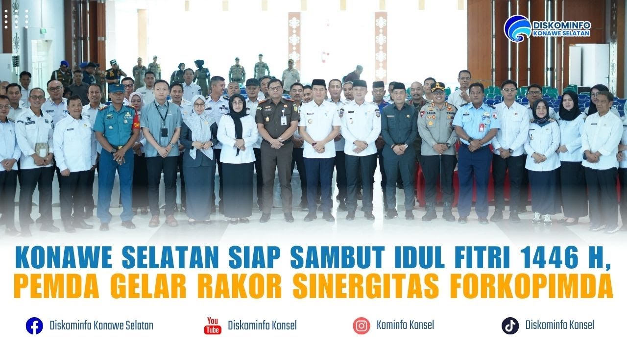 Konawe Selatan Siap Sambut Idul Fitri 1446 H, Pemda Gelar Rakor Sinergitas Forkopimda