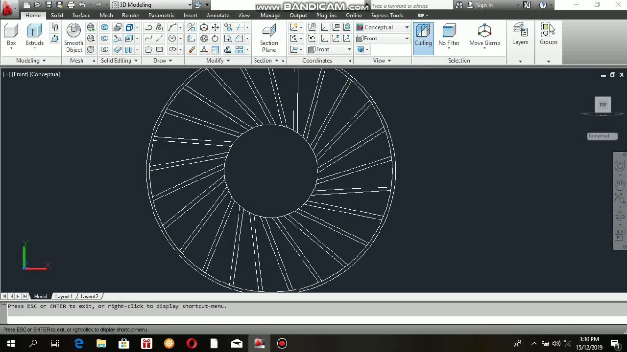 How to make 3d portable fan | AUTOCAD