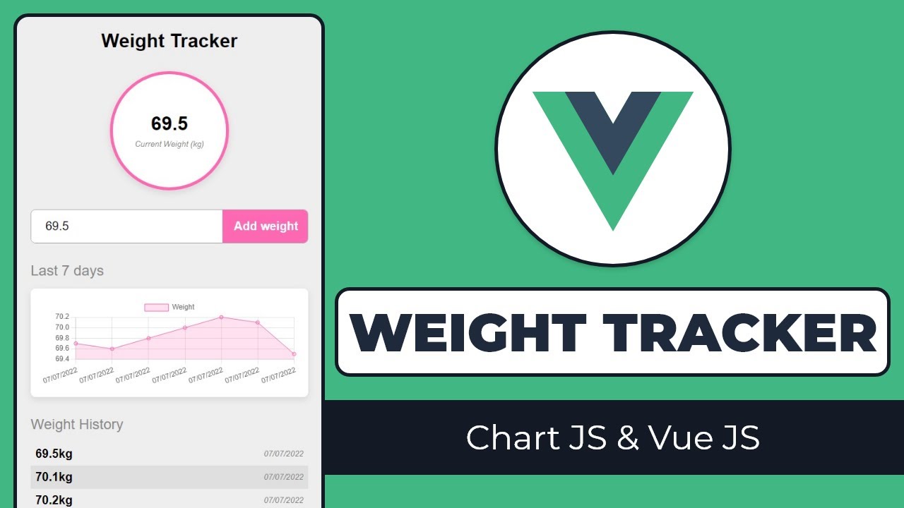 Build a Weight Tracker with Vue JS | Composition API Vue 3