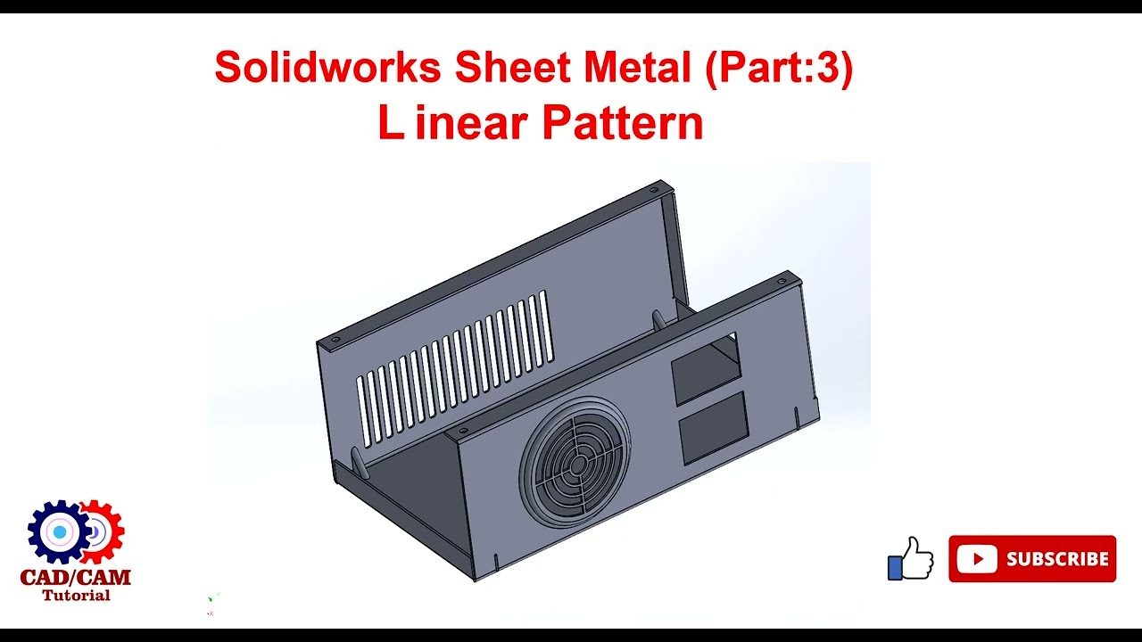 How to create linear pattern in Solidworks sheet metal Solidworks Sheet Metal Linear Pattern