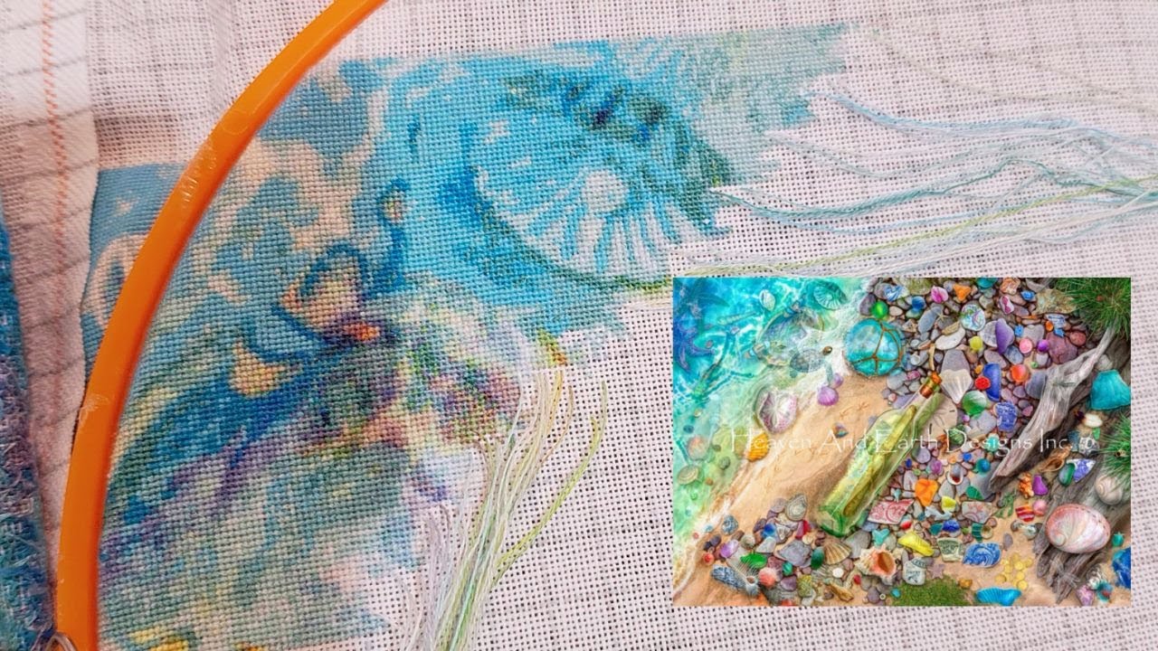 Flosstube Stitch With Me 266: HAED Beach Combers Bounty 🐚
