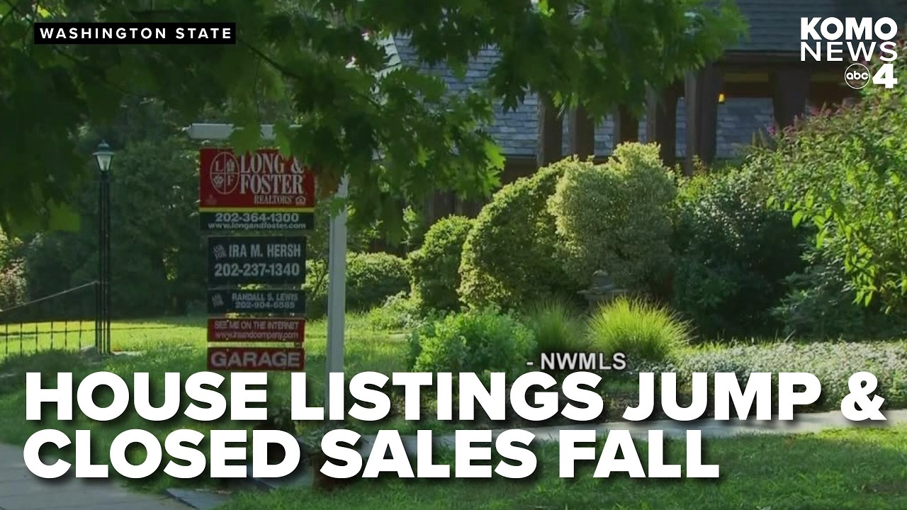 Washington home listings jump 21% as closed sales fall, NWMLS reports