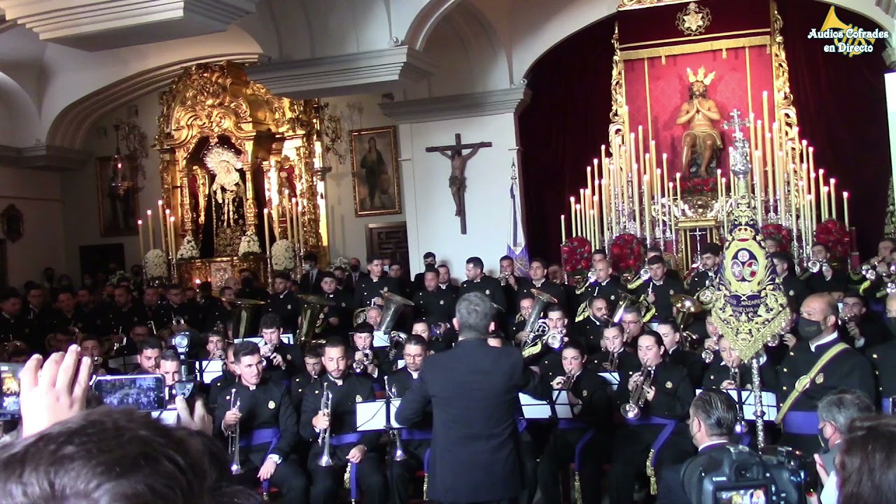 Costalero del Soberano y Marcha Real - BCT Nazareno de Huelva en la Estrella de Sevilla 2021