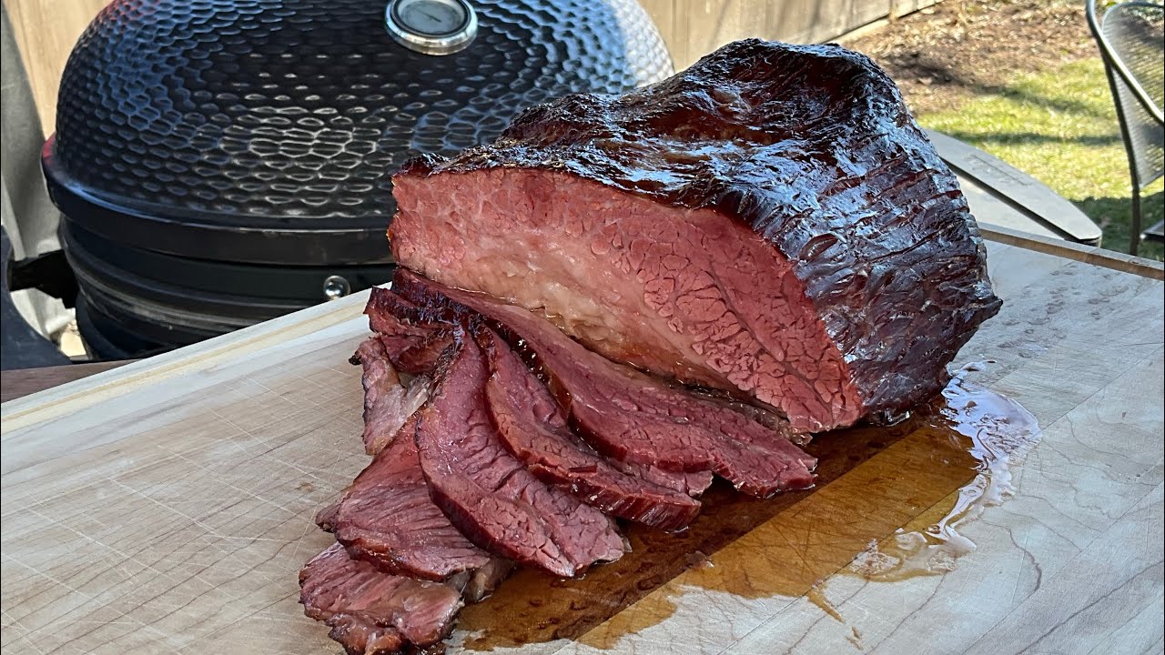 Corned Beef Brisket on the Kamado Grill