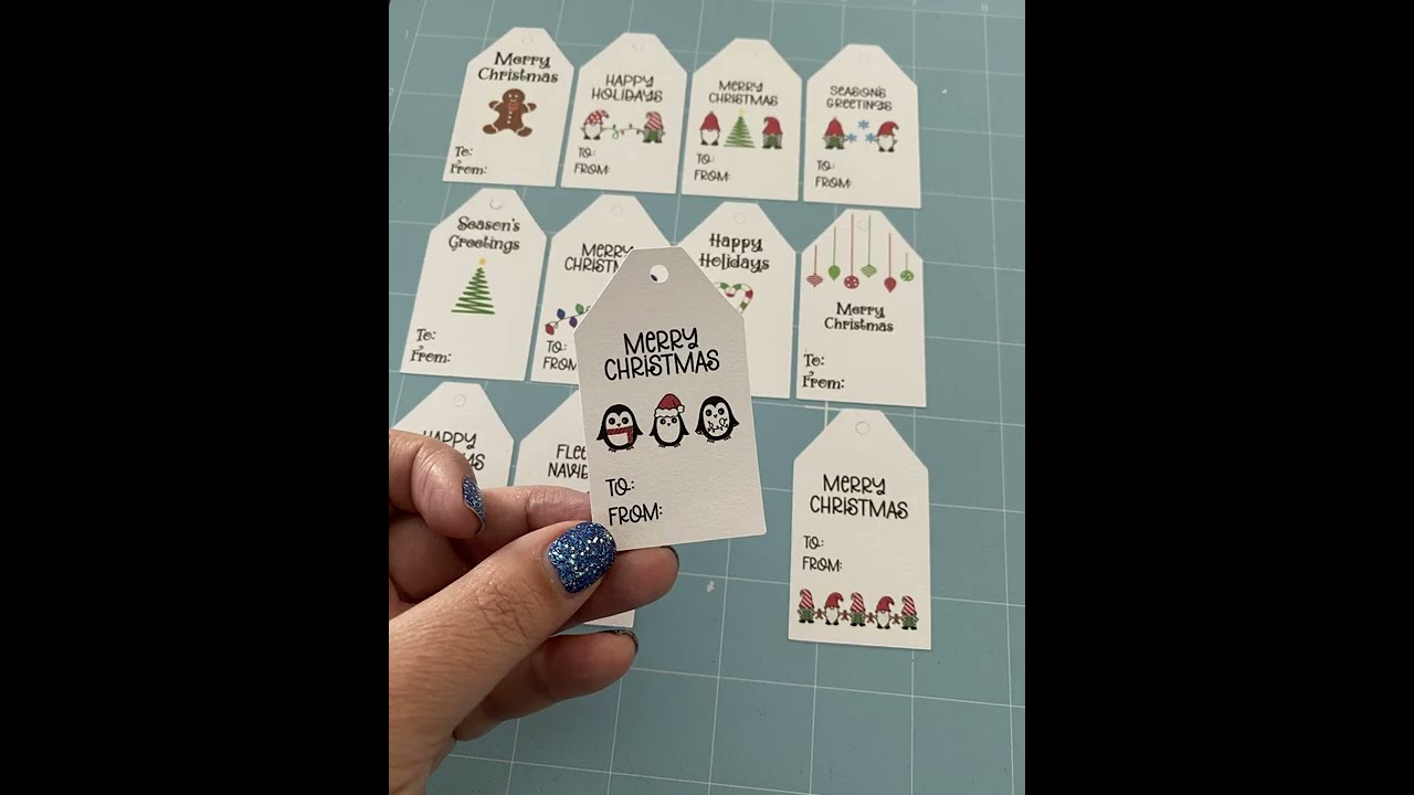 Printable Christmas Gift Tags for Cricut and Silhouette
