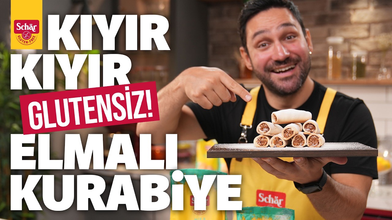 Glutensiz Elmalı Kurabiye Tarifi | Çayın Yanına En Pratik ve Nefis Kurabiye!