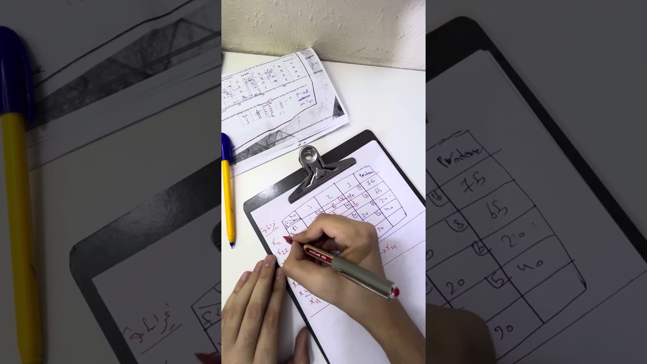 بحوث عمليات /  المسار المتعرج ، طريقة رسم المسارات
