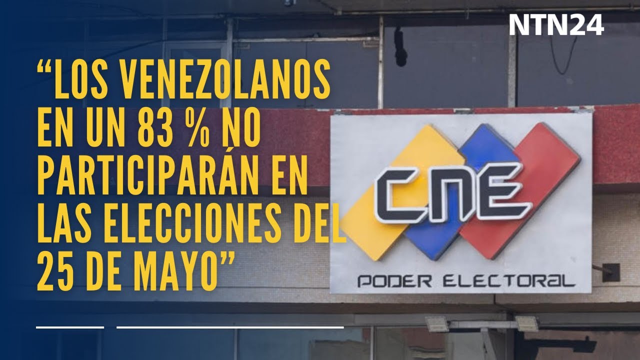 “83% de los venezolanos no participarán en las elecciones del 25 de mayo”: encuestadora Meganálisis