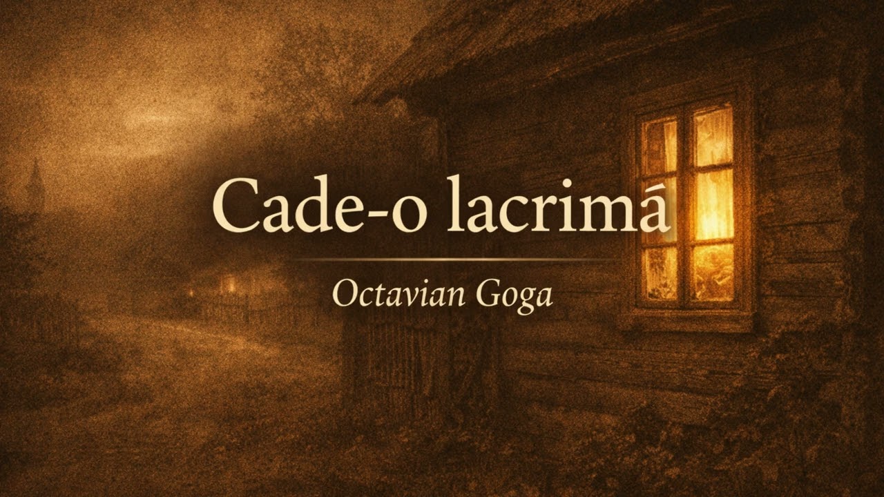 Cade-o lacrimă – Octavian Goga | poezie cântată