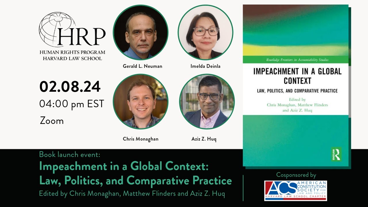 Book Launch: Impeachment in a Global Context