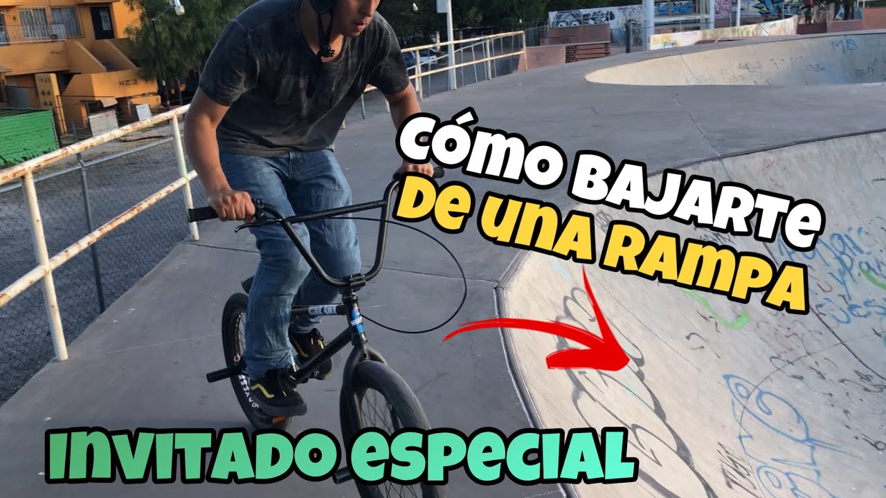 Como bajarse de la rampa / How to get down from a ramp /clases de bmx / tutorial bmx / rampas bmx