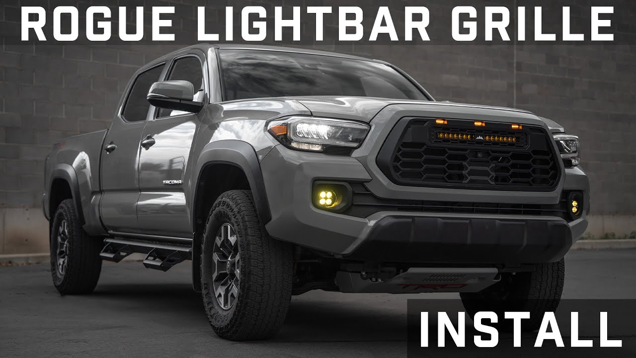 Tacoma Lifestyle Rogue Light Bar Grille Install