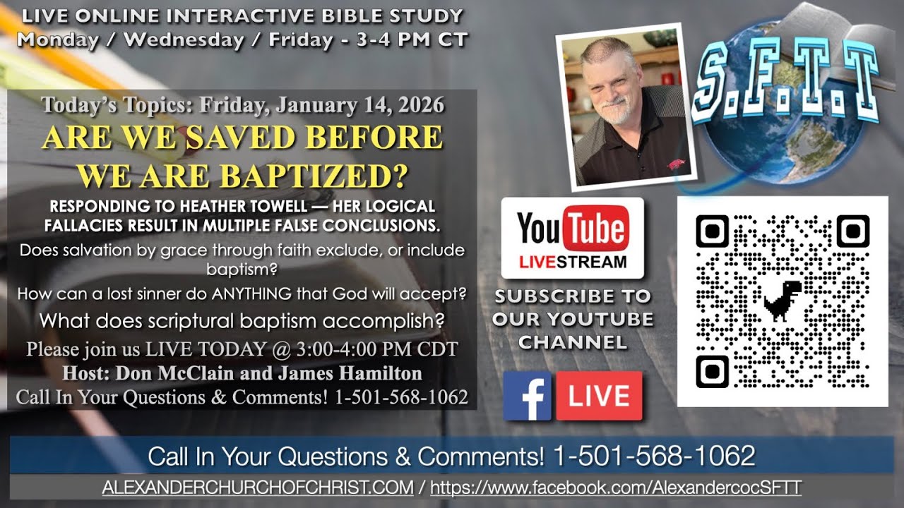 ARE WE SAVED BEFORE WE ARE BAPTIZED? (Responding To Heather Towell)