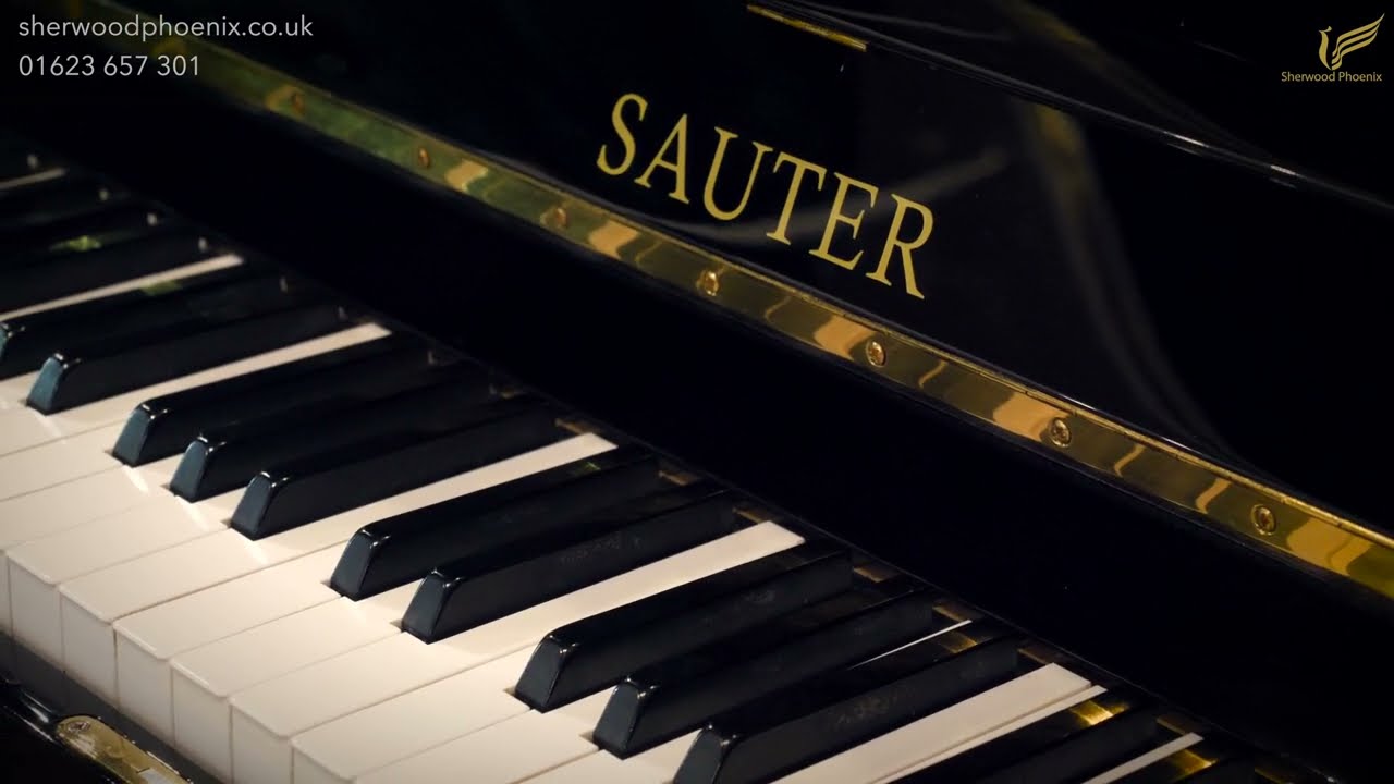 Sauter Black Upright Piano Made in Germany | Comparison Demonstration Sherwood Phoenix