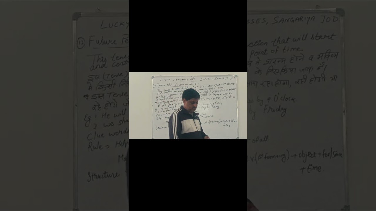 TENSE TUTOR FUTURE PERFECT CONTINUOUS TENSE BY - LUCKY COACHING CLASSES 