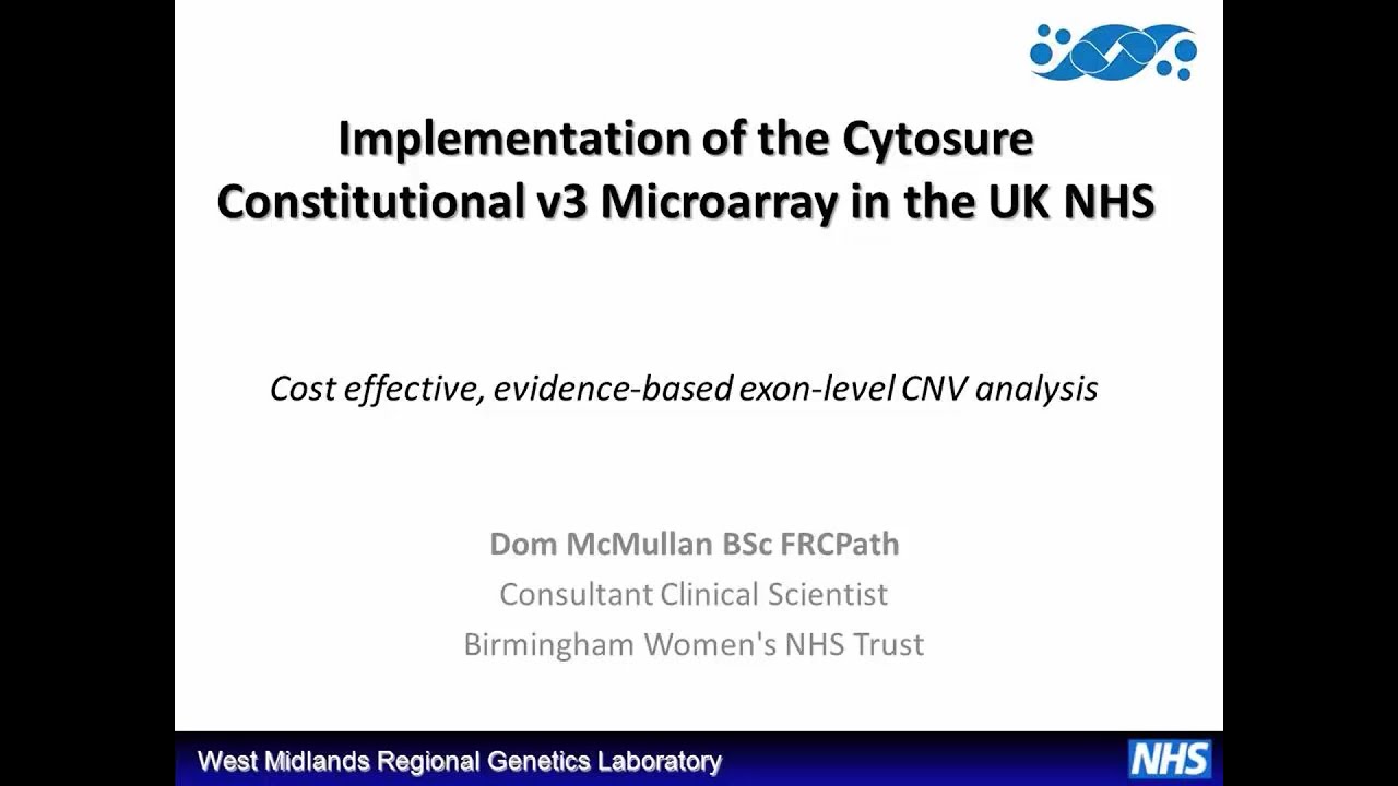 Implementation of the CytoSure Constitutional v3 microarray in the UK NHS