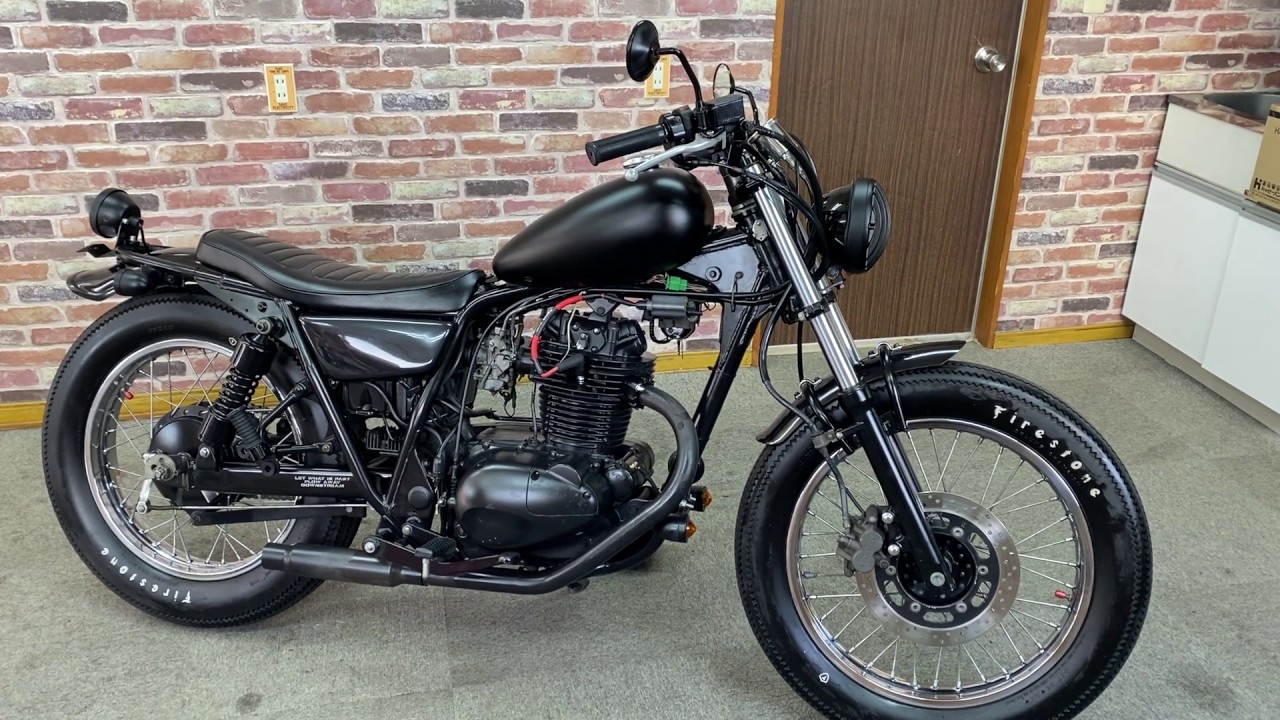 【極上上質車！ビンテージクラシックボバーカスタム絶好調美車】カワサキ 250TR タイヤほぼ新品【動画有】カフェーレーサー チョッパー