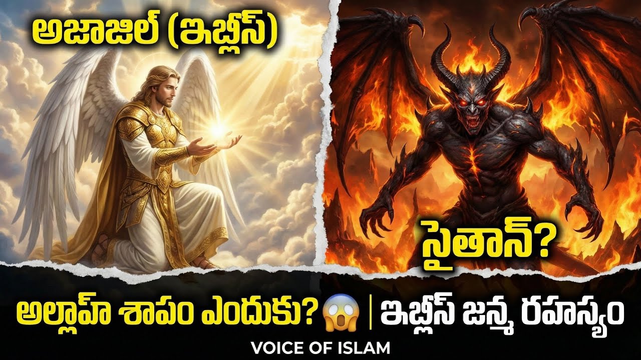 Azazil (Iblis) Ela Shaitan Ayyadu? 😱 | Quran Rahasyam Telugu