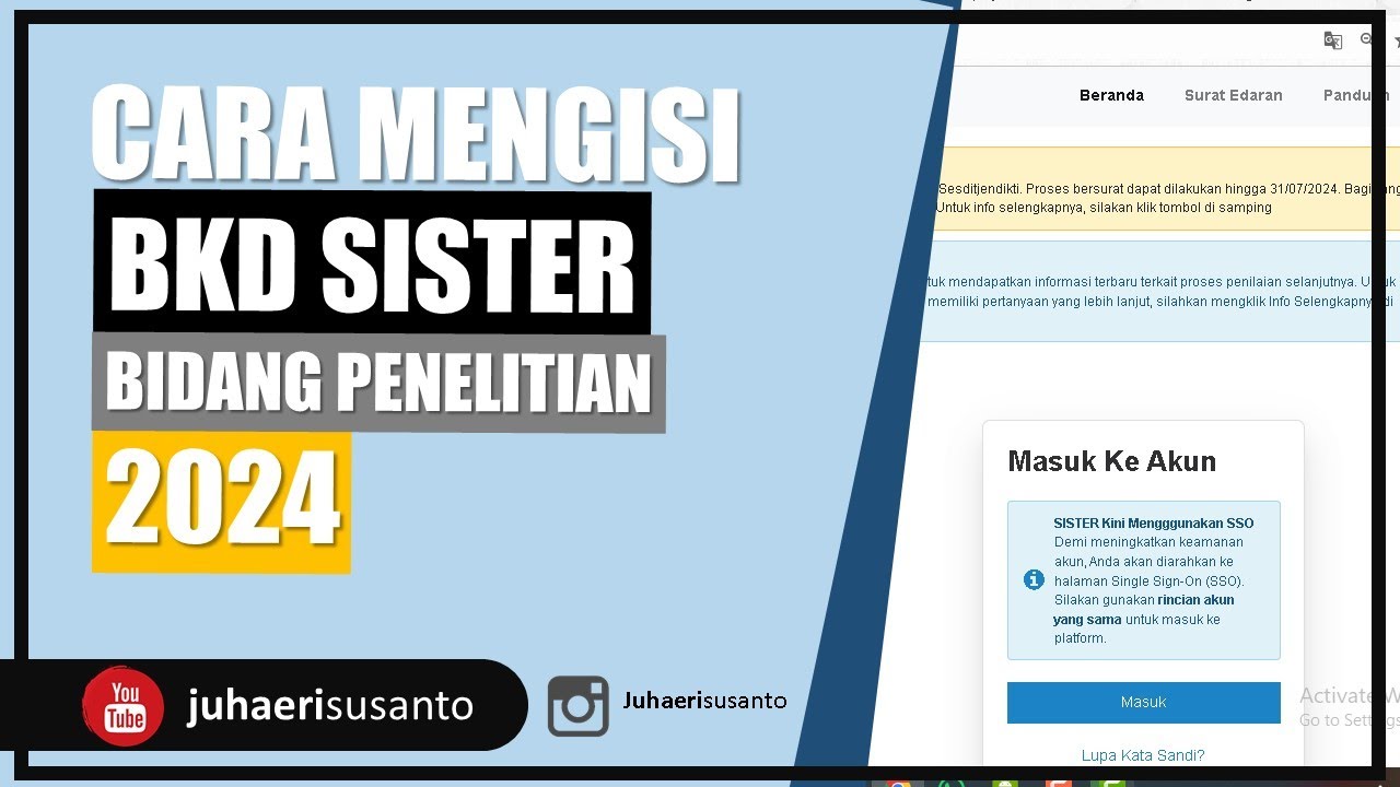 Cara Pengisian BKD Sister Bidang Penelitian | Panduan Lengkap