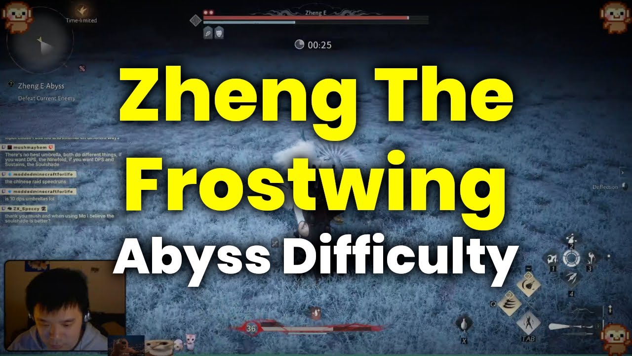 Zheng The Frostwing Boss (Abyss Difficulty) | Inkwell Fan/Umbrella - Where Winds Meet