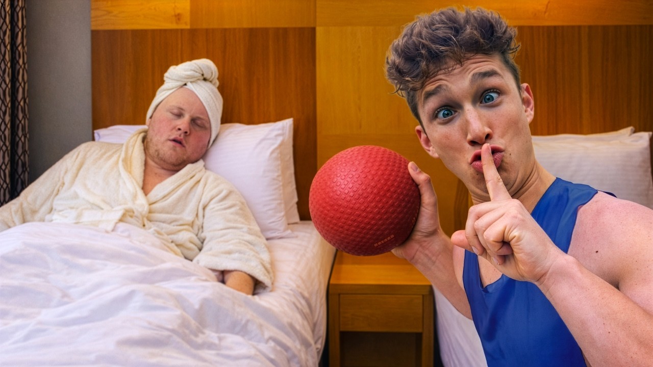 We played Dodgeball in a Hotel!