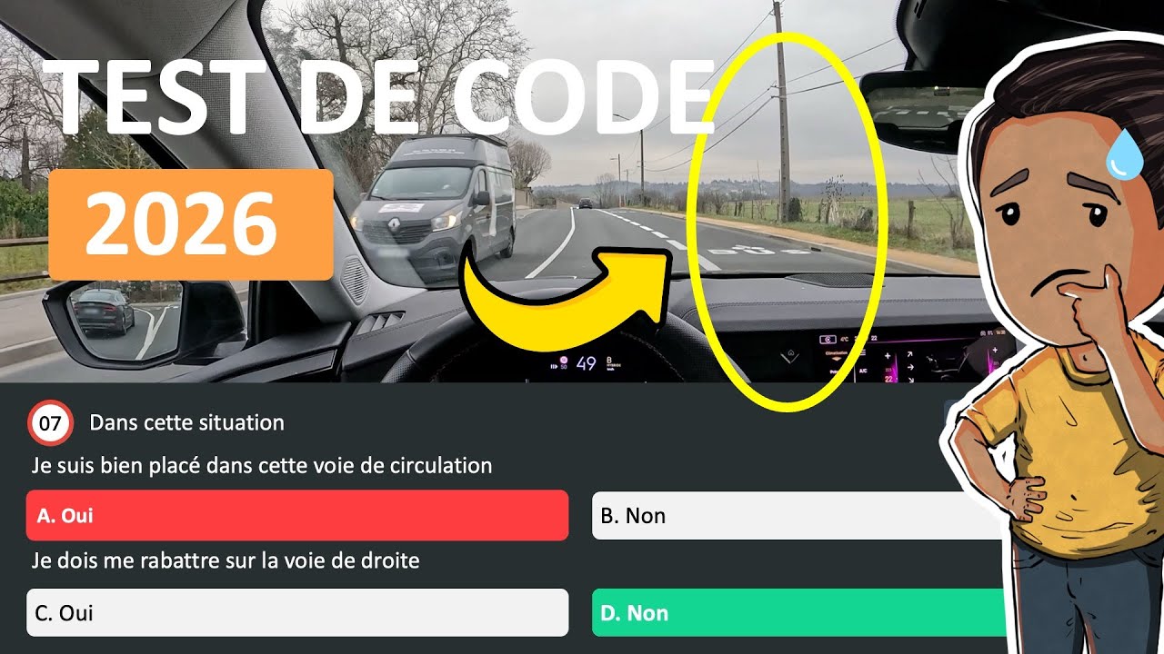 Test Code de la Route 2026 - Série 86