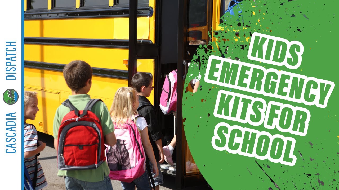 School Emergency and Disaster Kits for Kids and Students - Prepping for Non-Preppers 