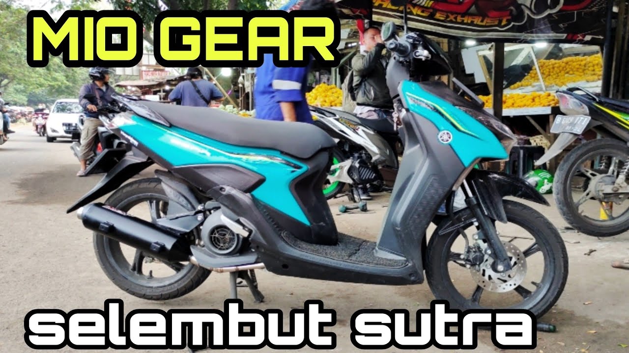 YAMAHA MIO GEAR 125 GANTI KNALPOT STANDAR RACING REKUES SUARA SEADEM MUNGKIN