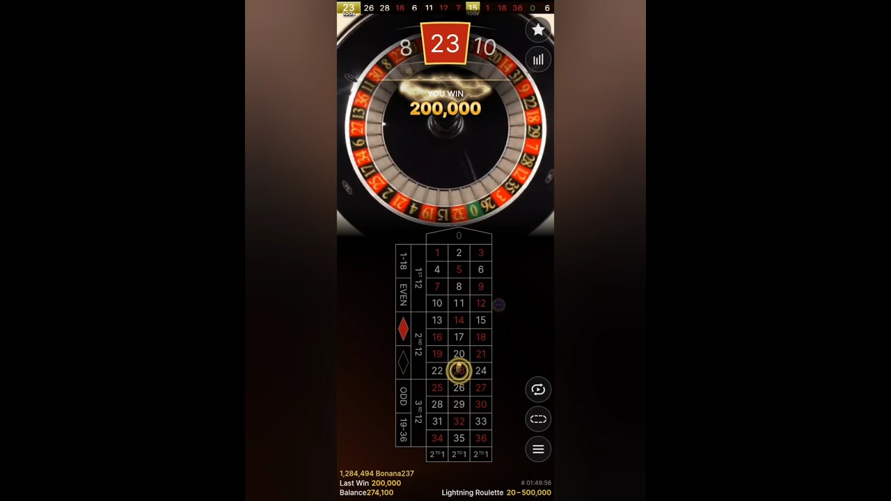 Lightning Roulette Big Win Gameplay Today 2025