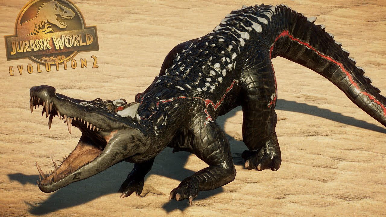 KAPROSUCHUS NUEVO COCODRILO DINOSAURIO en TERRITORIO Spinosaurus pantano Jurassic World Evolution 2