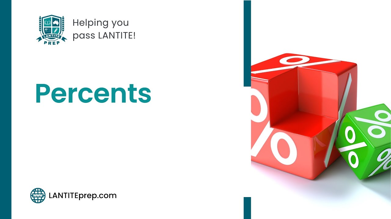 LANTITE Exam and ACER Test Prep Math Lesson 4 Percents YouTube