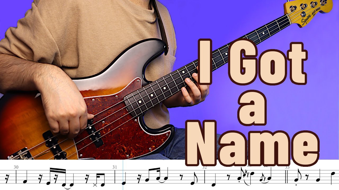 Jim Croce - I Got a Name Bass Cover [ Tab, Standard Notation ]