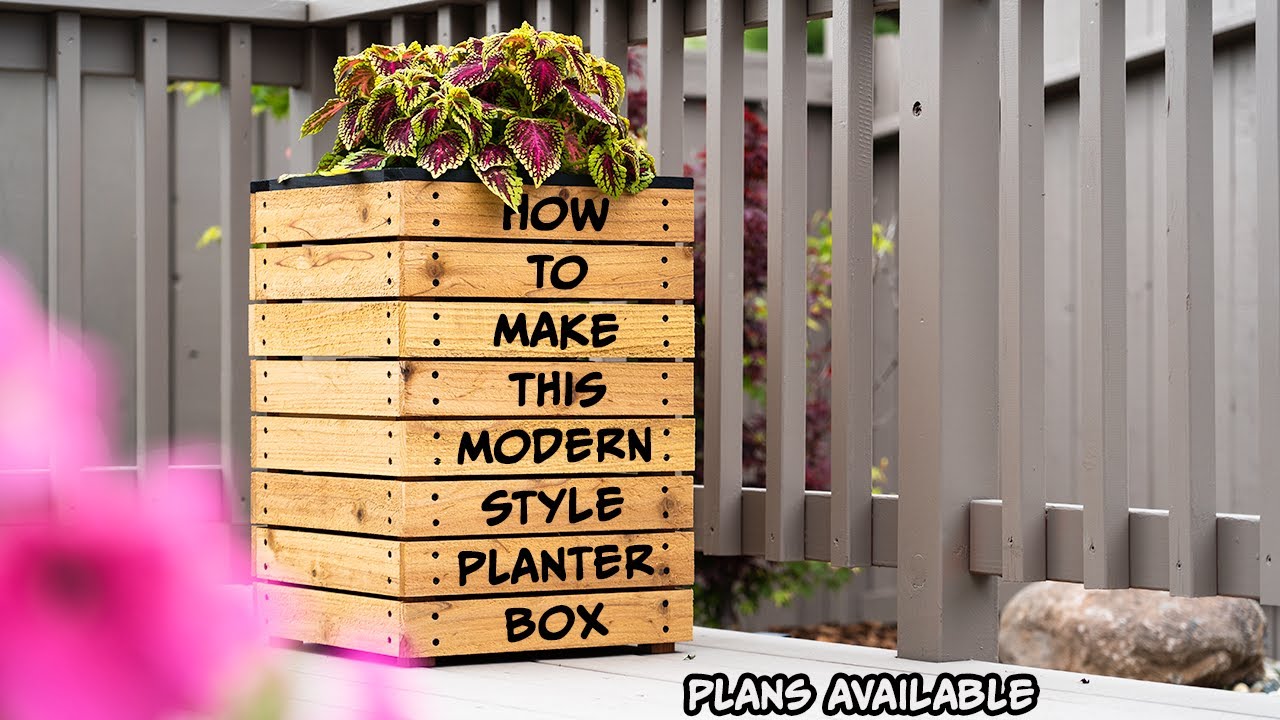 How to Make This Modern Style Planter Box