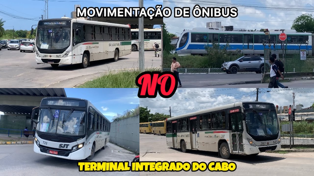 MOVIMENTAÇÃO DE ÔNIBUS NO TERMINAL INTEGRADO DO CABO!!!