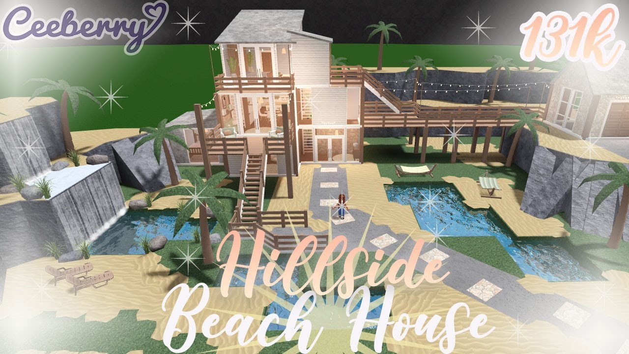 Bloxburg | Hillside Beach House 131k | Speed Build
