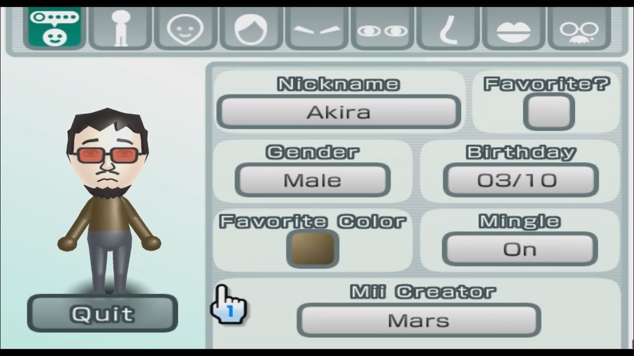 Akira - Wii Sports - Mii 943