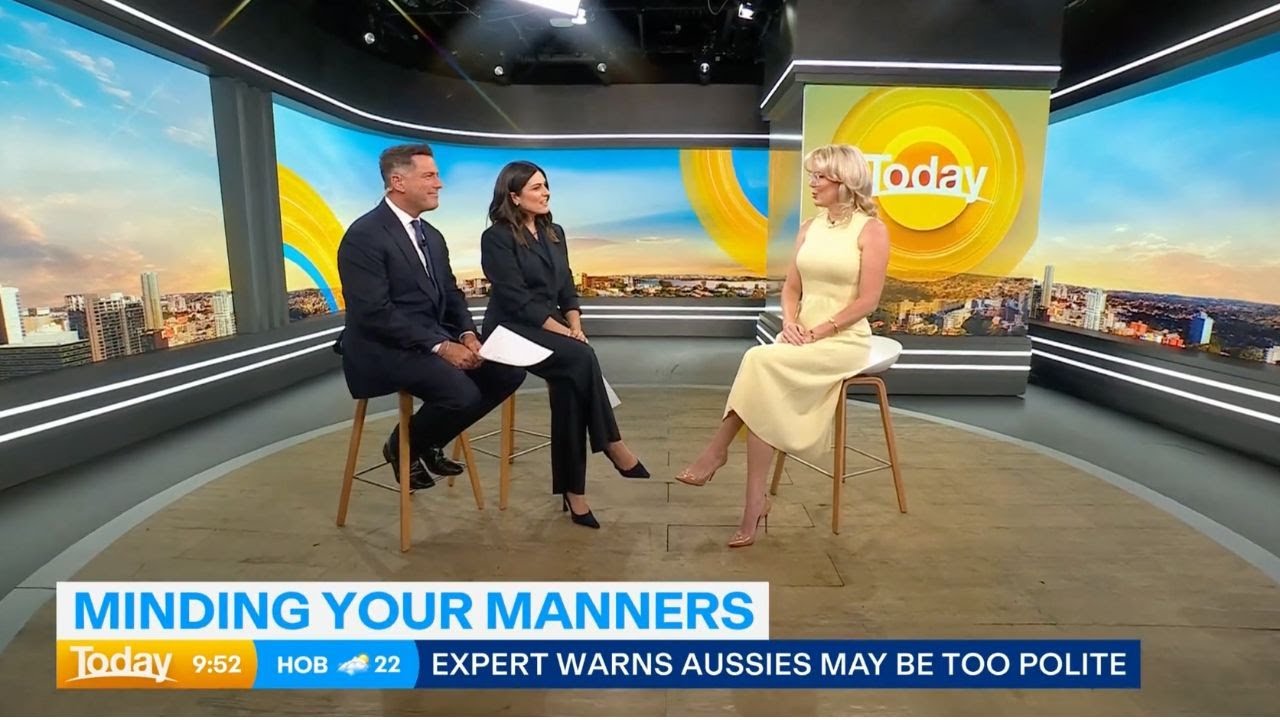 Media // Channel 9 The Today Show: Etiquette for 2026 with Kate Heussler