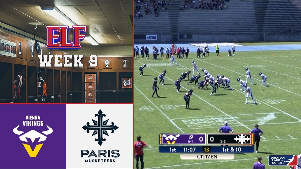 Vienna Vikings VS Paris Musketeers - Highlights ELF | Week 9 - 2025