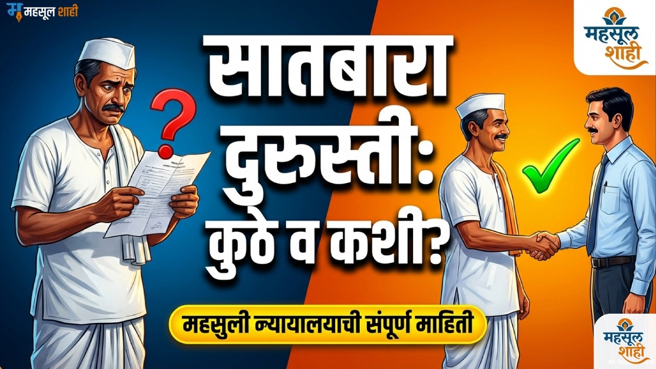 महसूल न्यायालय कार्यपद्धती आणि अपील प्रक्रिया | सातबारा दुरुस्ती अपील | MLRC ⚖️ | MahsulShahi