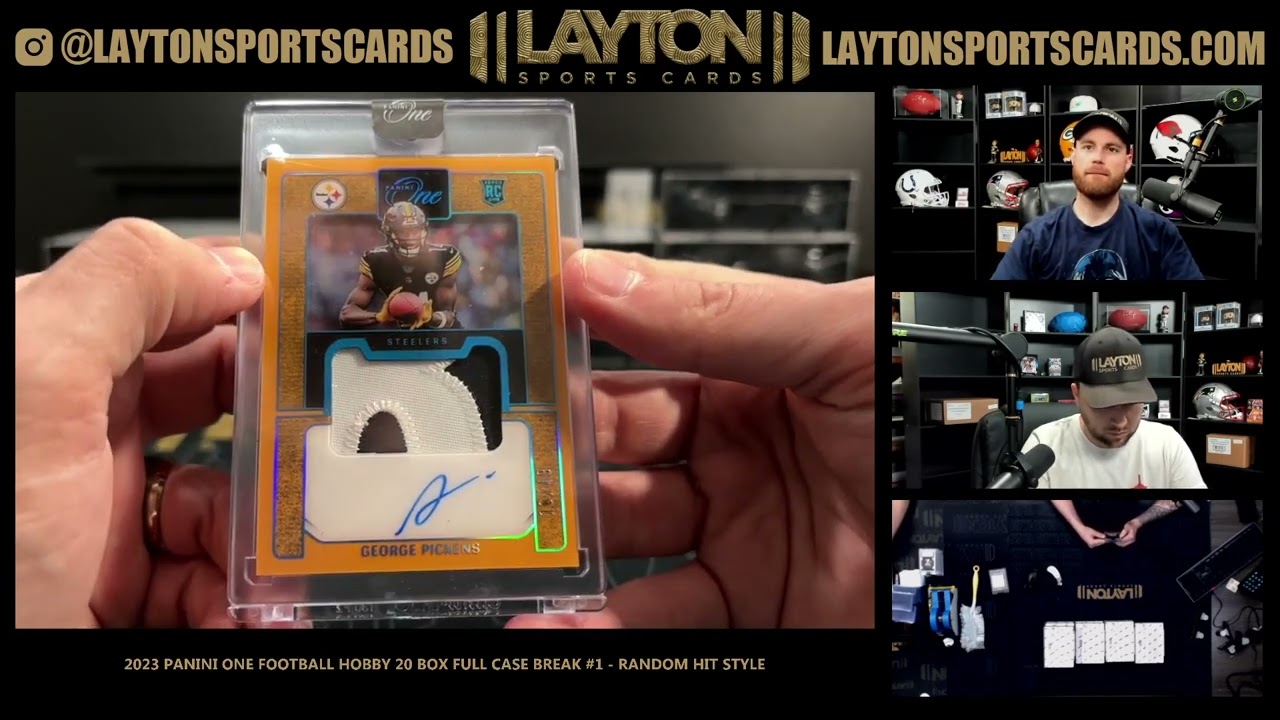 2023 Panini One Football Hobby 20 Box Full Case Break #1