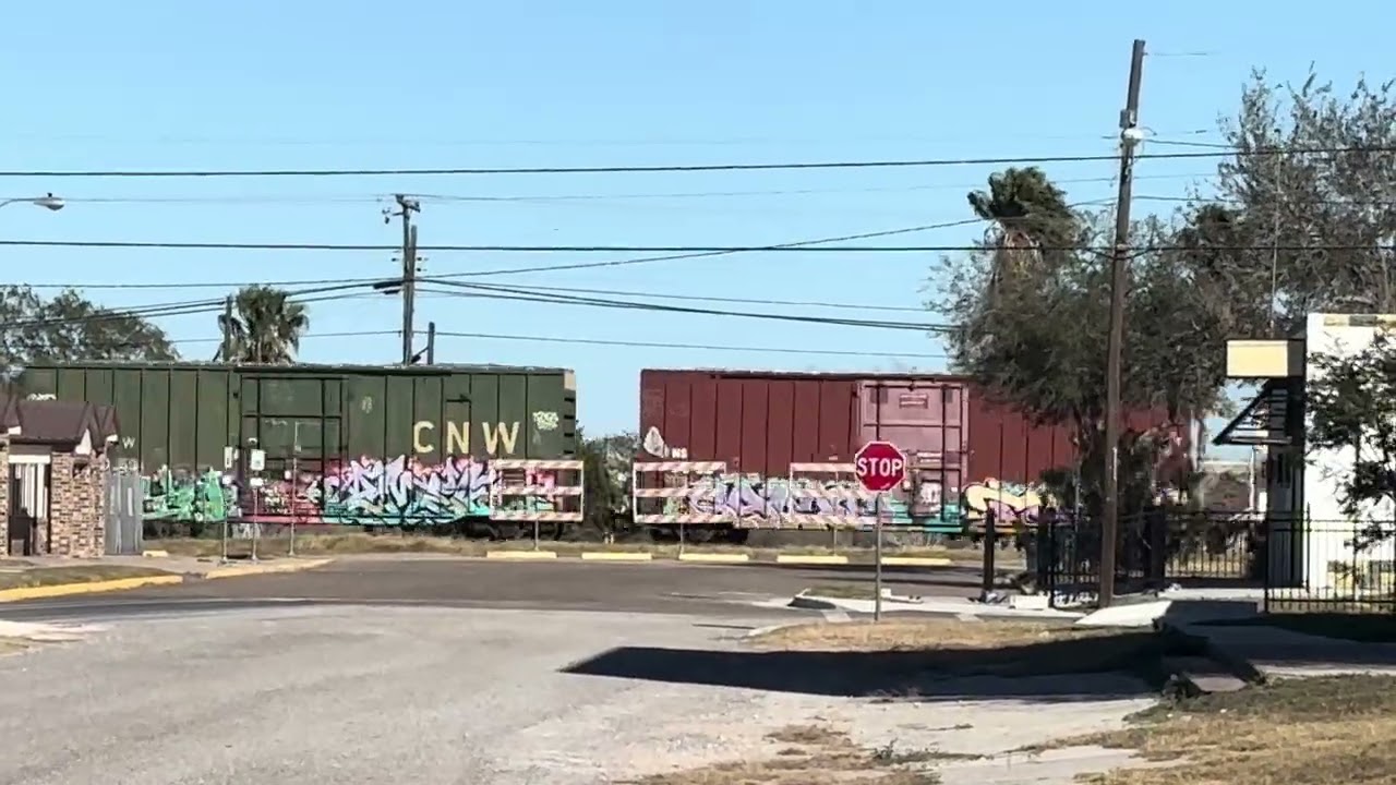 Union Pacific mixed freight train I caught on a not-so-windy day